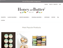 Tablet Screenshot of honeyandbutter.com